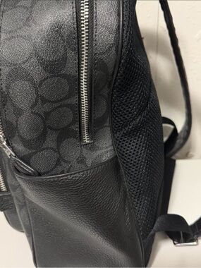 Black Men's Backpack - Signature Pattern